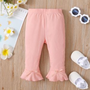 Summer Baby Girls Leggings Children Calf-length Pants Kids Candy Color  Modal Lace Stitching Soft Toodler Girl Clothing 2-10y - AliExpress