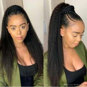 Yaki Kinky Straight Ponytail Wrap Drawstring