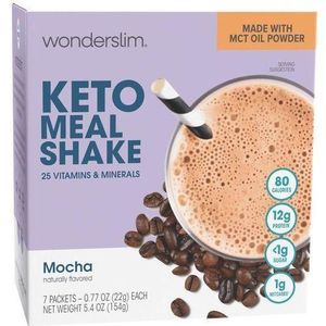 WonderVites Keto Meal Replacement Shakes Mocha 7ct