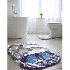 Soft Anti-Slip Bathroom Mats – Footprint Design-1pc