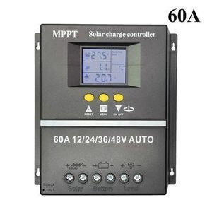 Mppt 60A Solar Pv Regulators 12v 24v 36v 48v Auto Solar Charge Controller Solar Pv Battery Charger With Lcd
