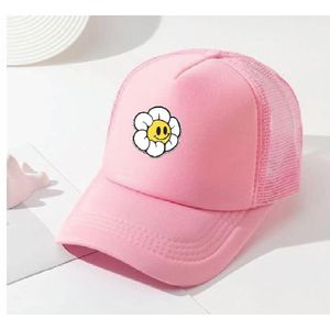 Mauton Baby pink emoji Truckers face cap 