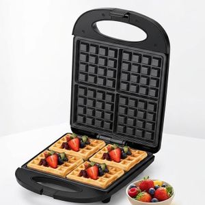 Sokany 4-Slice Non-Stick Waffle Maker - 1200W Double-Side Fast Heating Waffle Iron - SK-08035