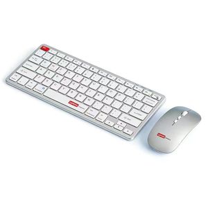 Lenovo P211 dual-mode wireless keyboard and mouse set, silent, splash proof, rechargeable, office and home desktop notebook, universal White