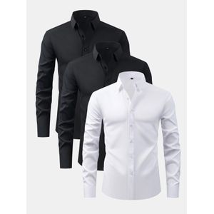 3in1 Office Long Sleeve Outfit Shirt For Unisex