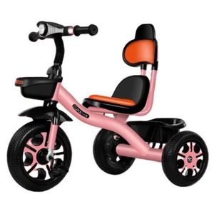Children's 3-Wheel Tricycle with Comfortable Seat & High Backrest – Kids Ride-On Bike