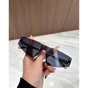 Sunglasses 1 Pair Frameless Edged Fashion Glasses For Women, Elegant For Driving And Daily Decoration