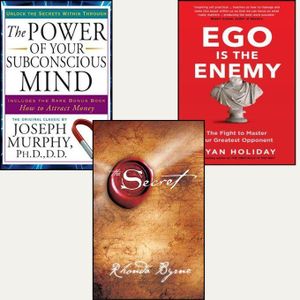 The Secret + The Power Of Your Subconscious Mind + Ego Is The Enemy (Combo Of 3 Books)