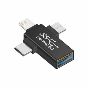 iPhone HDMI Adapter, HDMI Digital AV Adapter, USB Female OTG Adapter, 6 in  1 USB Camera Adapter, SD Card Reader for iPhone iPad, Support MIDI