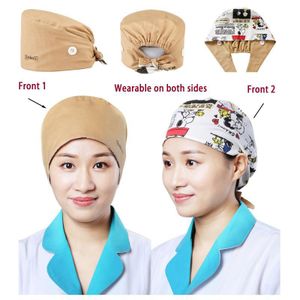 Work hat, Reversible Turban Hat with 2 Unique Patterns Each Side - Adjustable Working Cap for Women & Men, One Size Multiple Colors