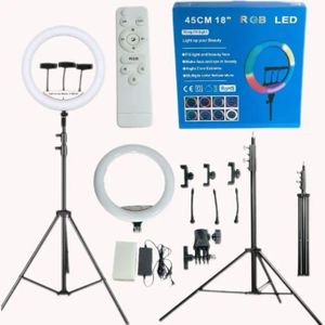 22 inches RGB Ringlight with light stand