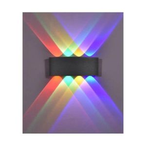 Up And Down LED Wall Light - RGB - 8W - 220V - ABS+PC - Black