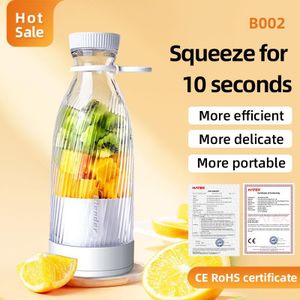 Bolizma Portable Juicer Cup - 500ml Capacity, 1200mAh Battery, 40W Turbo Motor (21000r/min), X-Shaped 304 SUS Blade, 10-Second Fast Juicing, Ideal for Outdoor/Camping/Sports/Home/Office