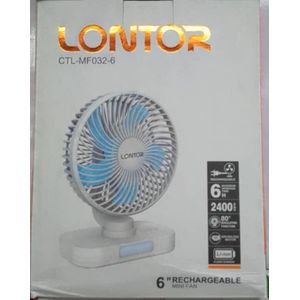 LontorCTL-MF032-6 Rechargeable Mini Fan. 