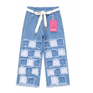 Girls' Trendy Multi-Pocket Cargo Combat Baggy Jeans