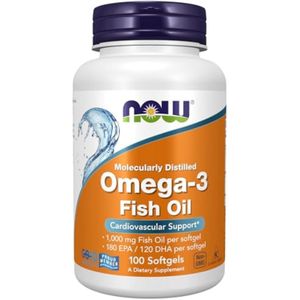 Now Fish Oil Omega-3 1000mg 180 EPA 120 DHA
