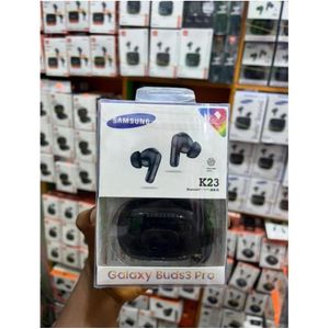 Samsung K23 ( Galaxy Buds3 Pro ) With Battery Percentage Display, Fingerprint Earbuds - Noise Cancellations Earphone, Personalized Spatial Audio, Sweat and Water Resistant Ear pods - ( Black )