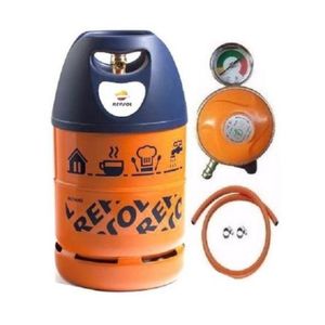 Repsol 12.5kg Butano Gas Cylinder, Metered Regulator, Hose & Clips