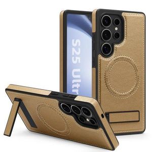 Samsung Magnetic Leather Case For Galaxy S25 Ultra