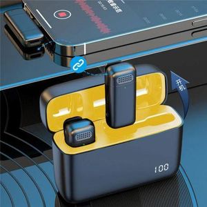 Wireless K6 Lavalier Microphone Kit 2 Mic Noise Reduction – Dual Wireless Clip-On Mic with Charging Case for iPhone, Android, TikTok, YouTube, Vlog & Live Streaming