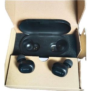 QCY T2C Bluetooth 5.0 TWS Earbuds True Wireless Headphones CVC6.0 Noise Cancellation with Dual Mic In-ear Stereo Earphones Twins Sports Headset with Wireless Charging Case