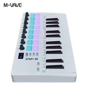 Original M-VAVE MVAVE SMK-25 II PRO MIDI Keyboard Controller, 25 Mini Keys, 16 RGB Pads with Bluetooth Connectivity and 2000mah in built lithium battery
