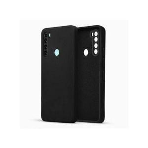 XIAOMI Redmi Note 8 Sleek Soft Grip Matte Protective Black Silicon Back Case 
