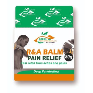 R & A BALM. PAIN RELIEF AND STROKE MANAGEMENT