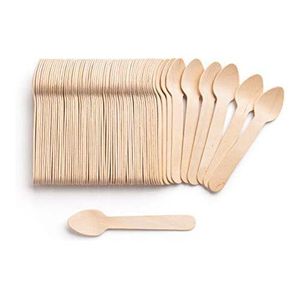 100pcs X 50pcs 1 Pack - Multi Purpose Wooden Feeding Spoons