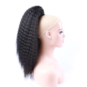Ponytail Short Kinky Wave With Drawstring Hair Extension