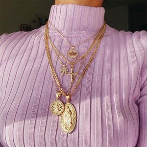 Avsty Gold Plated 5 Layere-Heavy Chain Necklace for Women & Girls