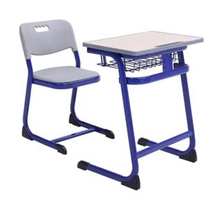 AD Modern Student Classroom Chair With Attached Writing Desk