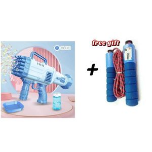 32-Hole Bubble Gun Machine with free gift digital skipping rope 