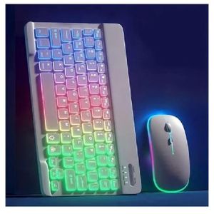 Mini Wireless RGB Keyboard And Mouse KIT for Laptops Tablets and Phones
