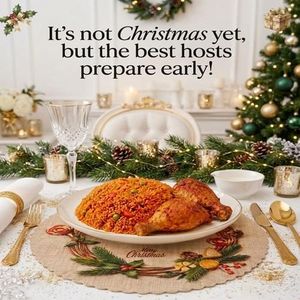 Placemats Set Of Merry Christmas Theme Dinning Table Mats 