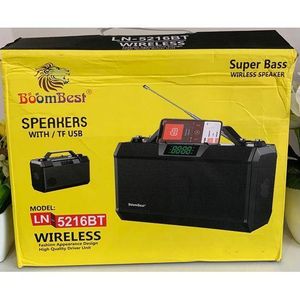 BoomBest LN-5216 powerful heavy bass portable home theater solid sound digital display comes in 2 colors black/green