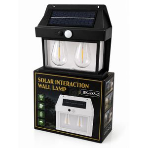 Smart Solar Wall Security Light – Double LED Motion Sensor Rechargeable Lamp
