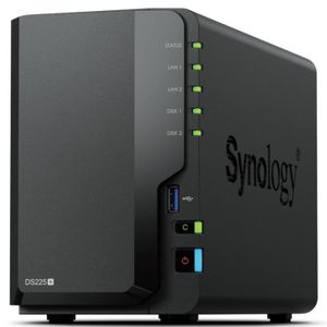 Synology NAS DS225+ Network storage server 2Bay Private Cloud Storage Built-in 2.5GbE Network port Diskstation RAID