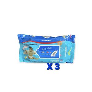 Little Angel Thick & Fluffy Baby Wipes Economic Pack II 63count X 3