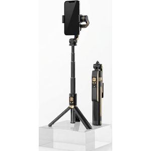 Auto Face Tracking Tripod, Smart Shooting Gimbal Stabilizer with ABS and Alloy Materials, Portable Vlog Selfie Stick Stand for Smartphone, Live Streaming, and Video Recording 