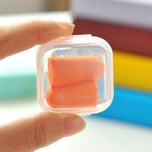 1 Pairs Anti-noise Soft Ear Plugs Sound Insulation Earplugs Sleeping Snore-Proof Protection Earplugs With Case