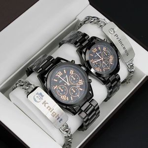 KNIGHT AND PRINCESS COUPLE'S WATCH WITH BRACLET 