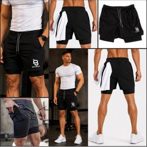 BETABODY 2-in-1 Quick Dry Sports Shorts Breathable Gym Running Shorts With Liner & Pocket