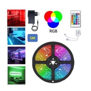 RGB 5m tape light rope light with remote control for your tv console, bed frames, and ceilings