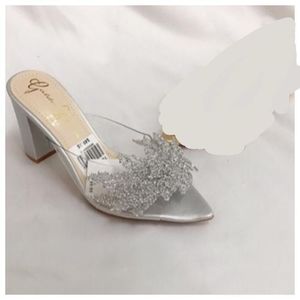 silver heels on jumia