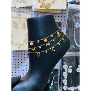 3 Beautiful Non Tarnish Anklets Leg Chain For Ladies