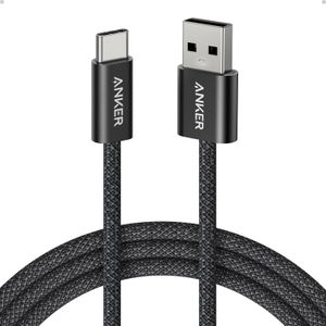 Anker Zolo USB to USB C Cable for CarPlay (6 ft, Black)