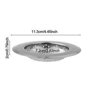 110mm 140mm Kitchen Stainless Steel Sink Drain Strainer Basket Hole