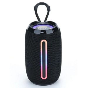 T&G TG-653 TWS LED Mini Portable Wireless Stereo Sound Outdoor Speaker BLACK