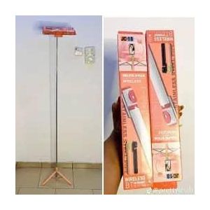 JC18 Tripod Stand Selfie Stick 5.5 / 3.6 Feet Bluetooth Foldable Stand 360 Rotatable Tripod Selfie Stick Easy to Carry with Bluetooth Remote Shutter for android and iphone Tiktok Youtube Vlogging Facebook Live Photography Outdoor Photos Videos Vlogs